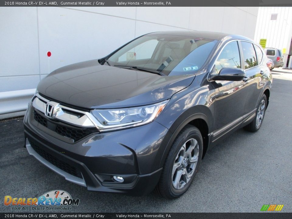 2018 Honda CR-V EX-L AWD Gunmetal Metallic / Gray Photo #9