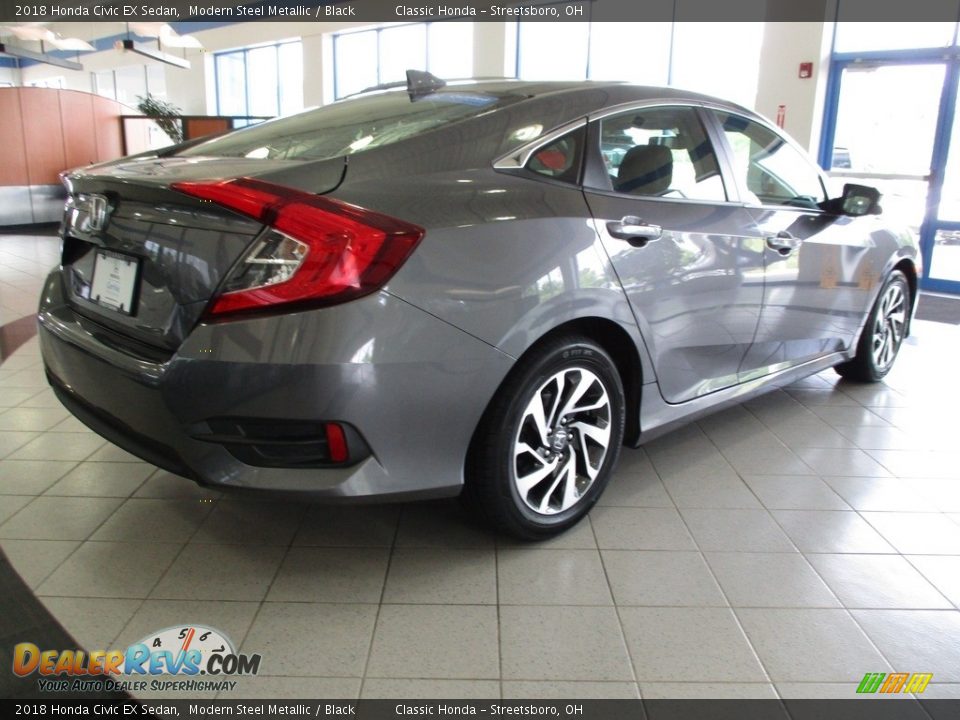 2018 Honda Civic EX Sedan Modern Steel Metallic / Black Photo #5