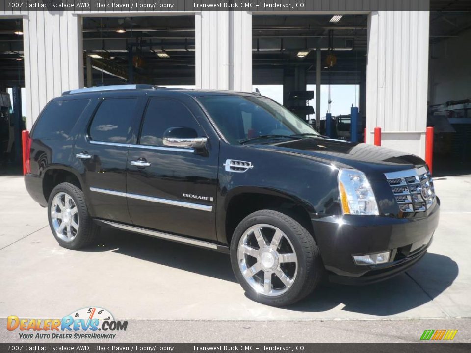 2007 Cadillac Escalade AWD Black Raven / Ebony/Ebony Photo #1