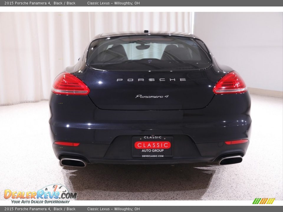 2015 Porsche Panamera 4 Black / Black Photo #26