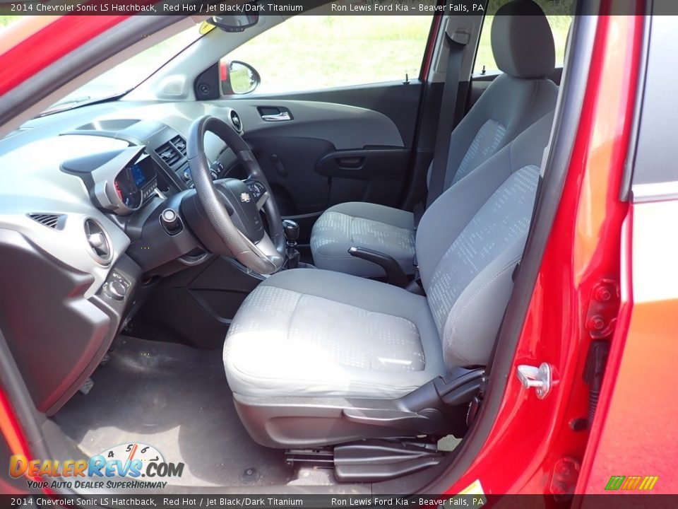Jet Black/Dark Titanium Interior - 2014 Chevrolet Sonic LS Hatchback Photo #13