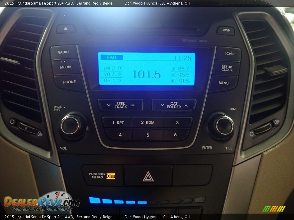 2015 Hyundai Santa Fe Sport 2.4 AWD Serrano Red / Beige Photo #2