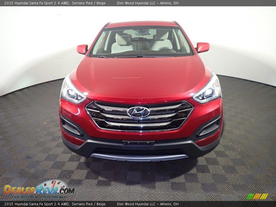 2015 Hyundai Santa Fe Sport 2.4 AWD Serrano Red / Beige Photo #5