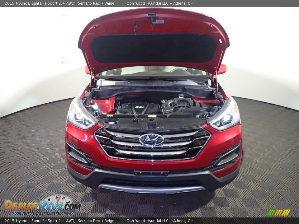 2015 Hyundai Santa Fe Sport 2.4 AWD Serrano Red / Beige Photo #6