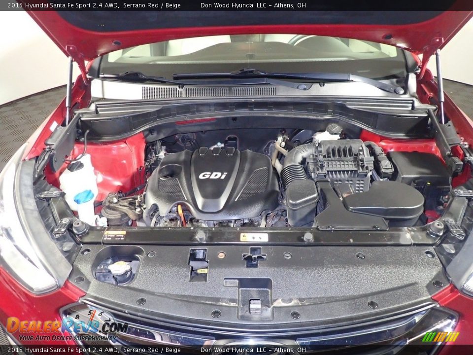 2015 Hyundai Santa Fe Sport 2.4 AWD Serrano Red / Beige Photo #7