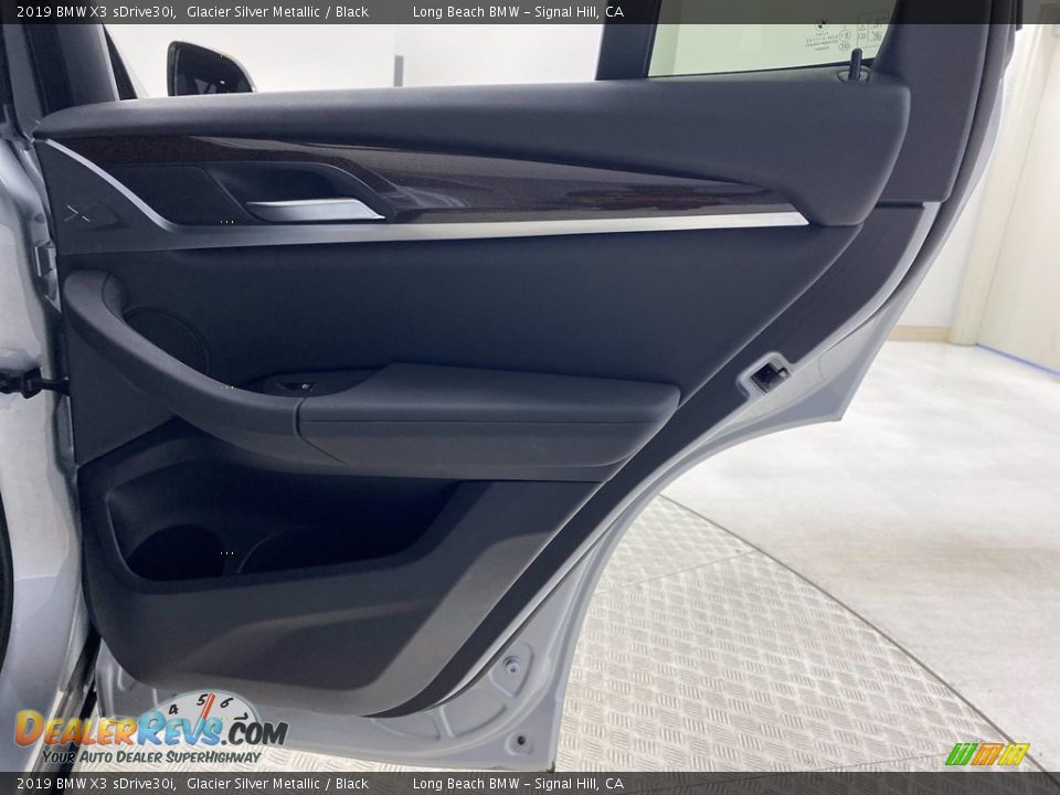 2019 BMW X3 sDrive30i Glacier Silver Metallic / Black Photo #35