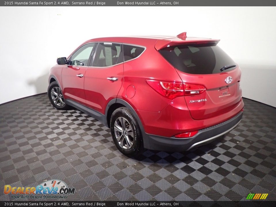 2015 Hyundai Santa Fe Sport 2.4 AWD Serrano Red / Beige Photo #12