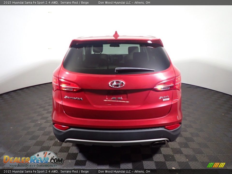 2015 Hyundai Santa Fe Sport 2.4 AWD Serrano Red / Beige Photo #13