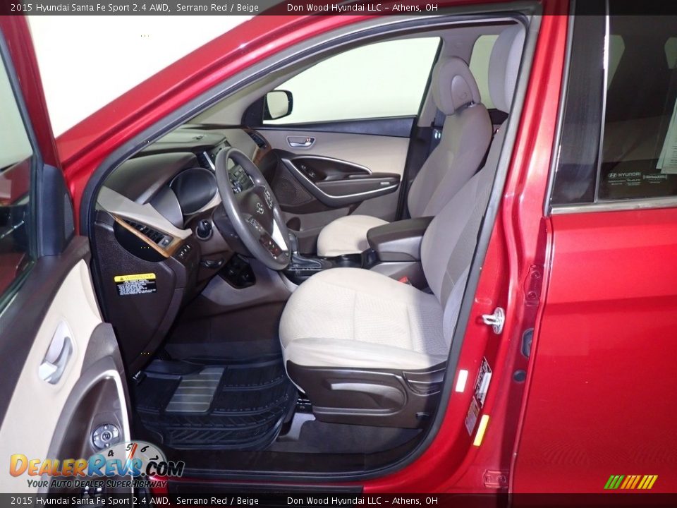 2015 Hyundai Santa Fe Sport 2.4 AWD Serrano Red / Beige Photo #22