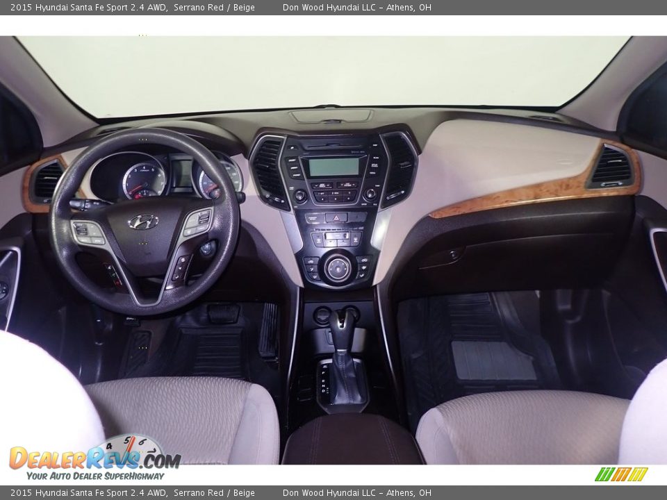 2015 Hyundai Santa Fe Sport 2.4 AWD Serrano Red / Beige Photo #24
