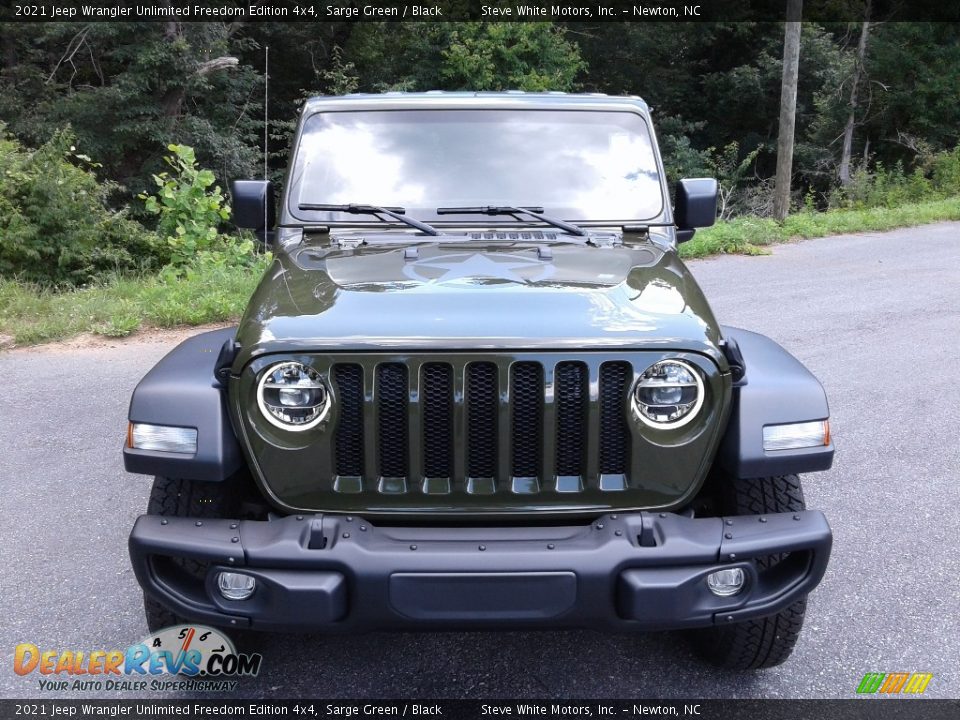 2021 Jeep Wrangler Unlimited Freedom Edition 4x4 Sarge Green / Black Photo #4