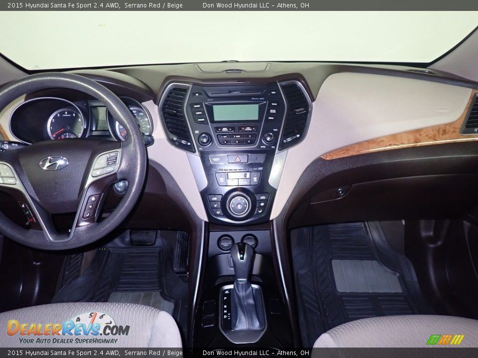 2015 Hyundai Santa Fe Sport 2.4 AWD Serrano Red / Beige Photo #25