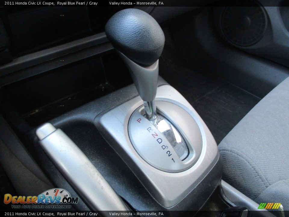2011 Honda Civic LX Coupe Royal Blue Pearl / Gray Photo #18