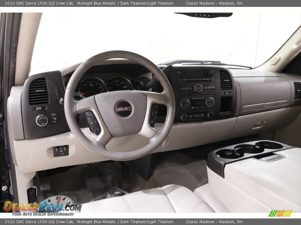 2010 GMC Sierra 1500 SLE Crew Cab Midnight Blue Metallic / Dark Titanium/Light Titanium Photo #6