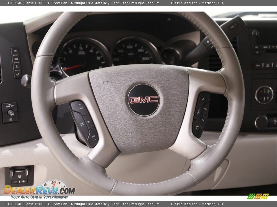 2010 GMC Sierra 1500 SLE Crew Cab Midnight Blue Metallic / Dark Titanium/Light Titanium Photo #7