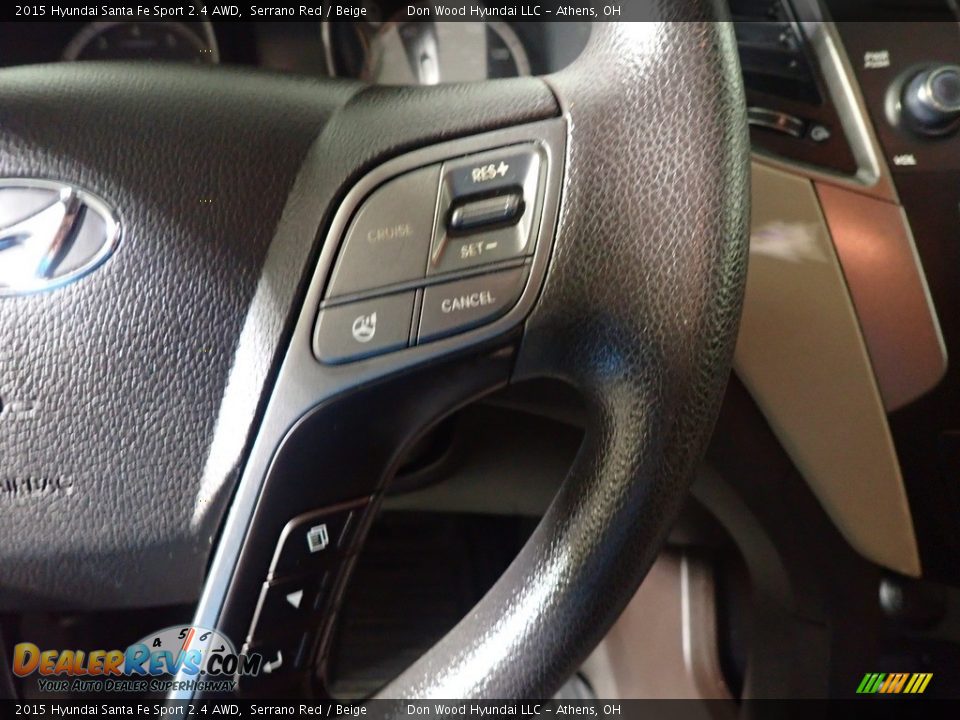 2015 Hyundai Santa Fe Sport 2.4 AWD Serrano Red / Beige Photo #29