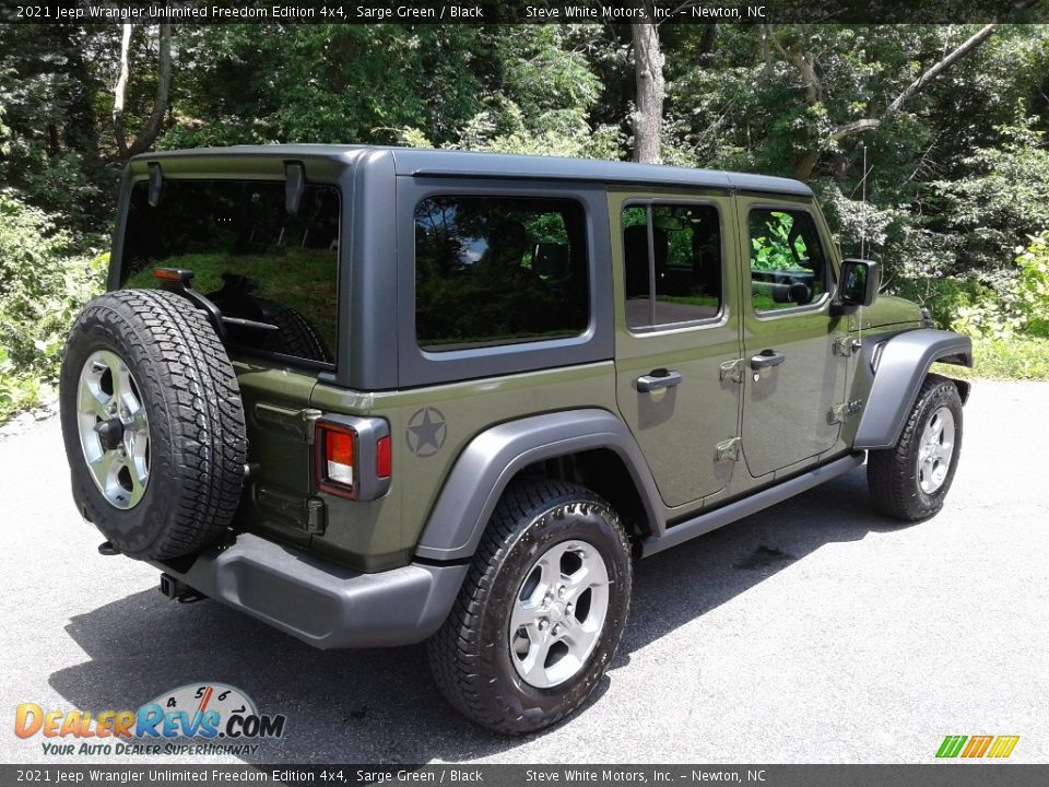 2021 Jeep Wrangler Unlimited Freedom Edition 4x4 Sarge Green / Black Photo #8