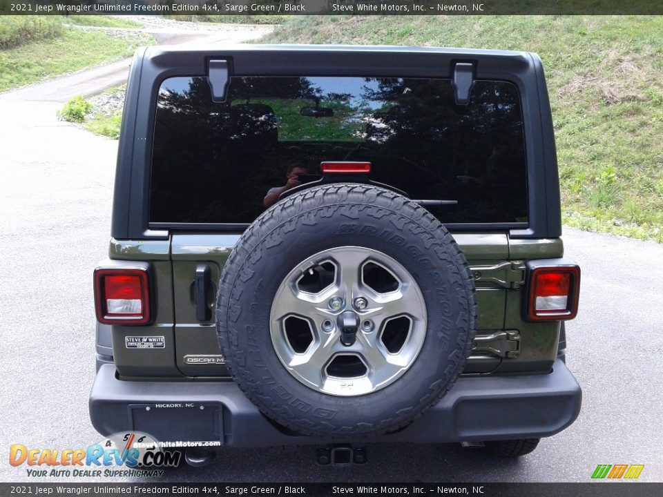 2021 Jeep Wrangler Unlimited Freedom Edition 4x4 Sarge Green / Black Photo #9