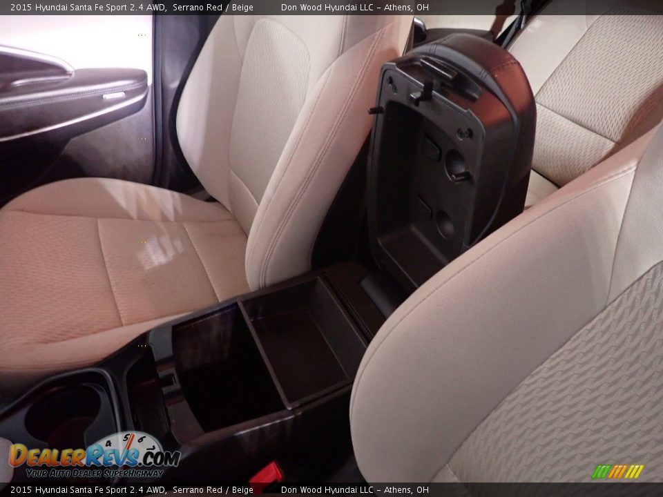 2015 Hyundai Santa Fe Sport 2.4 AWD Serrano Red / Beige Photo #32