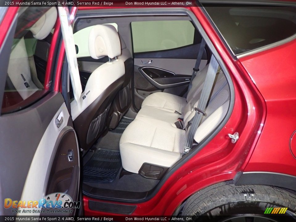 2015 Hyundai Santa Fe Sport 2.4 AWD Serrano Red / Beige Photo #34