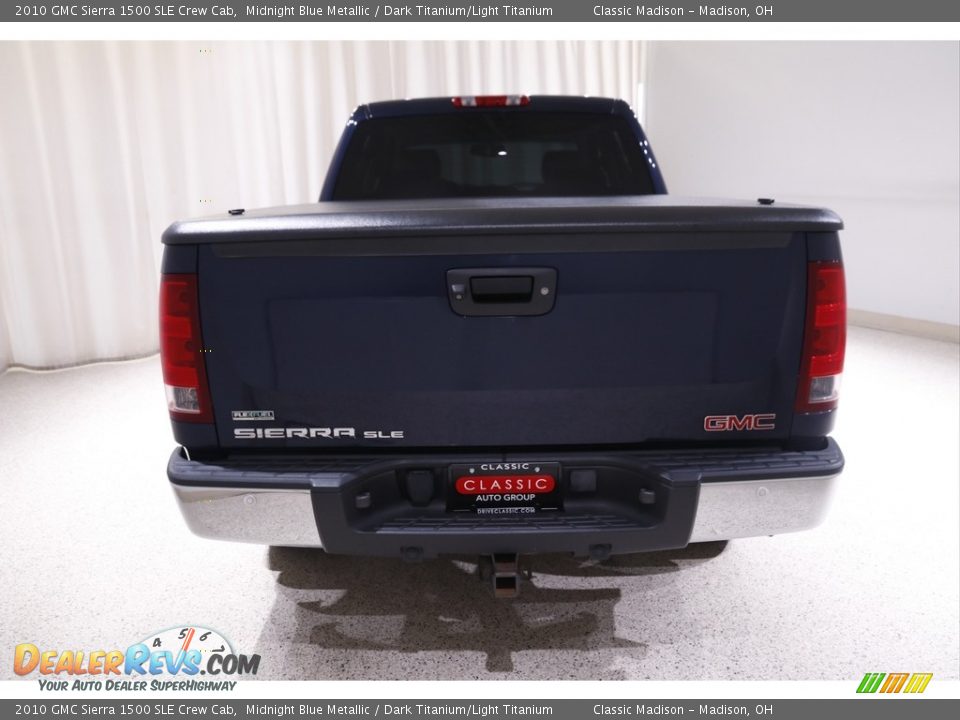 2010 GMC Sierra 1500 SLE Crew Cab Midnight Blue Metallic / Dark Titanium/Light Titanium Photo #14