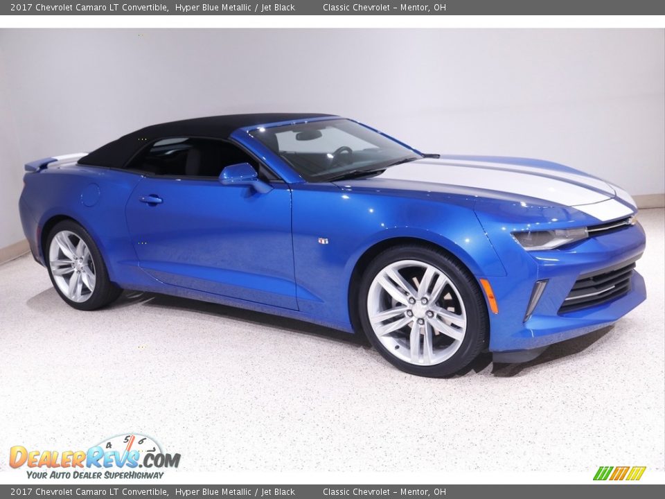 2017 Chevrolet Camaro LT Convertible Hyper Blue Metallic / Jet Black Photo #2