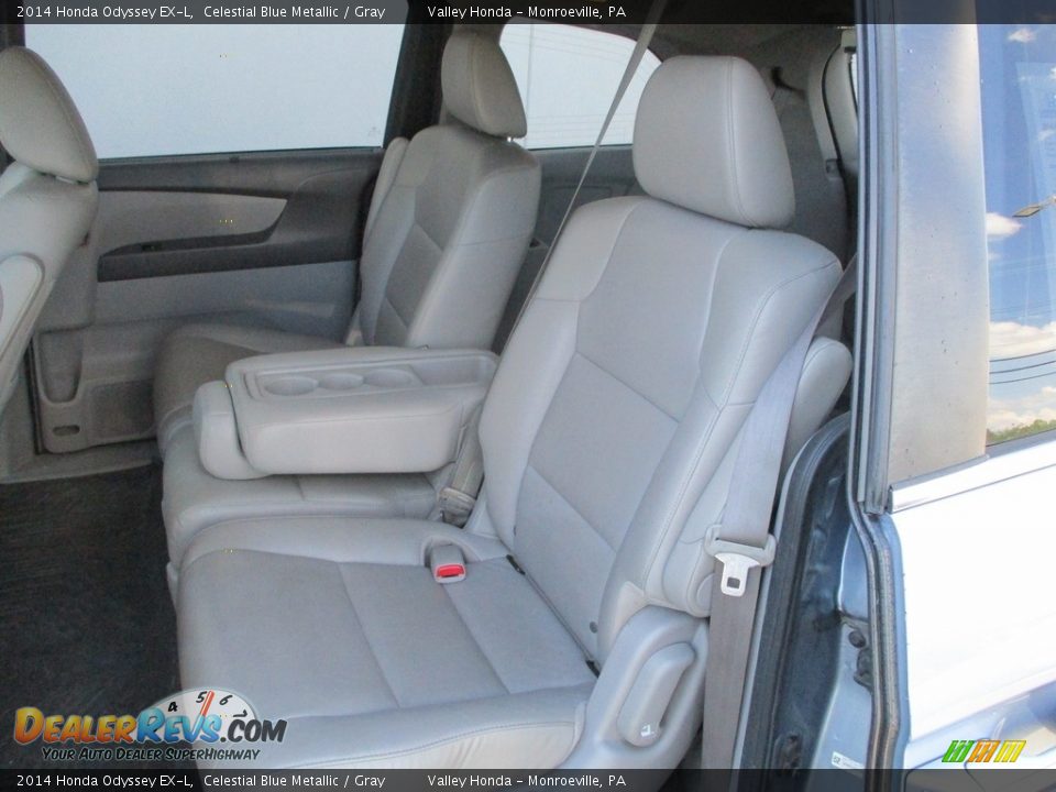 2014 Honda Odyssey EX-L Celestial Blue Metallic / Gray Photo #13
