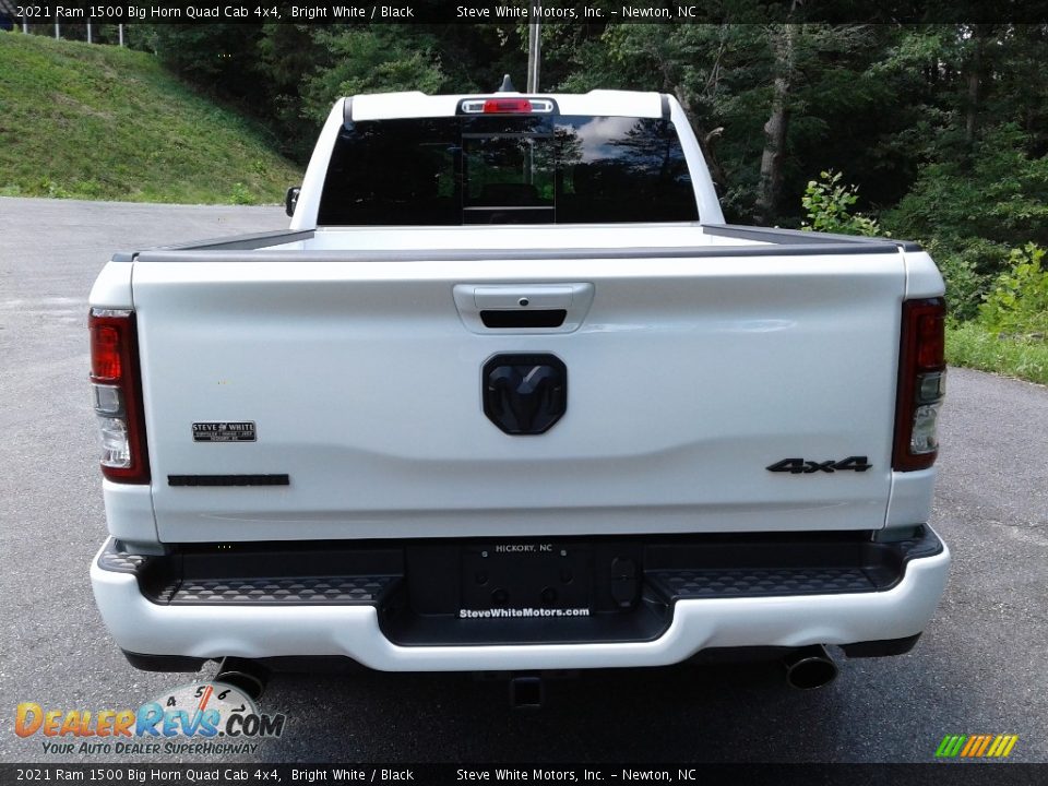2021 Ram 1500 Big Horn Quad Cab 4x4 Bright White / Black Photo #7