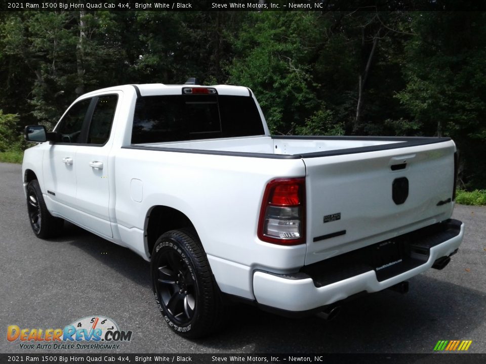 2021 Ram 1500 Big Horn Quad Cab 4x4 Bright White / Black Photo #9