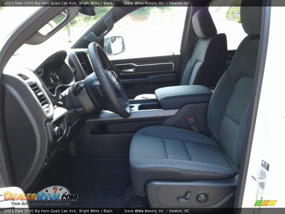 2021 Ram 1500 Big Horn Quad Cab 4x4 Bright White / Black Photo #11