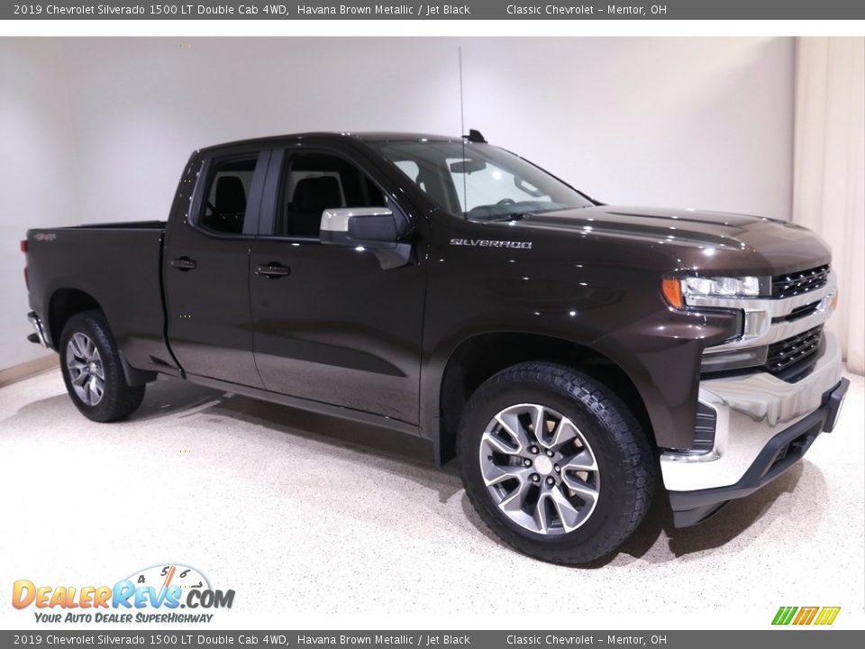 2019 Chevrolet Silverado 1500 LT Double Cab 4WD Havana Brown Metallic / Jet Black Photo #1