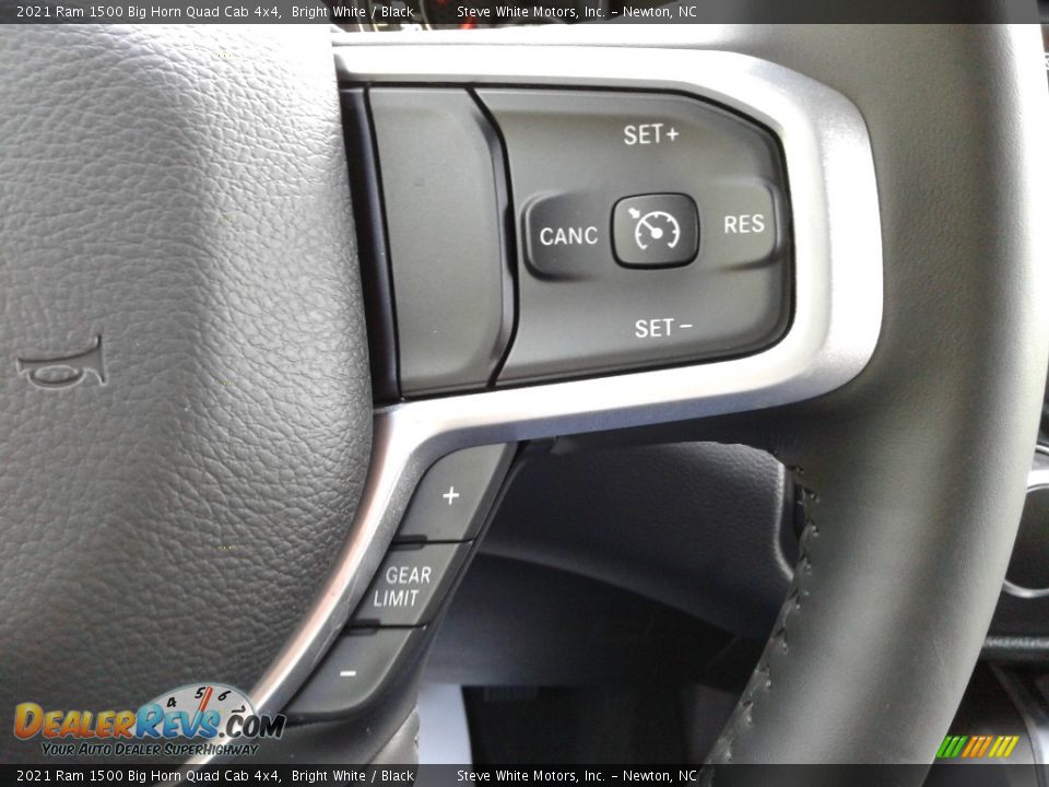 2021 Ram 1500 Big Horn Quad Cab 4x4 Bright White / Black Photo #20