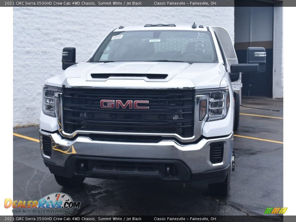 2021 GMC Sierra 3500HD Crew Cab 4WD Chassis Summit White / Jet Black Photo #4