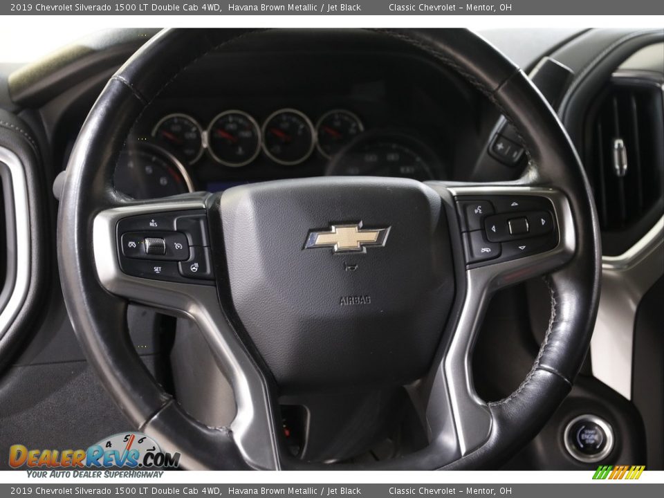 2019 Chevrolet Silverado 1500 LT Double Cab 4WD Havana Brown Metallic / Jet Black Photo #8