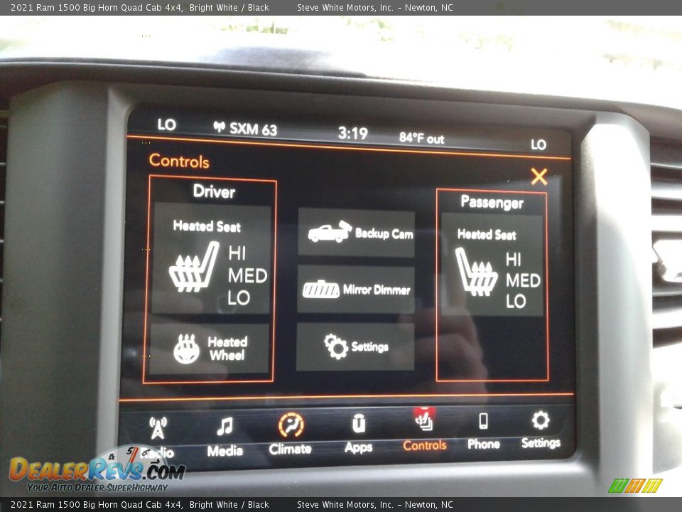 2021 Ram 1500 Big Horn Quad Cab 4x4 Bright White / Black Photo #24
