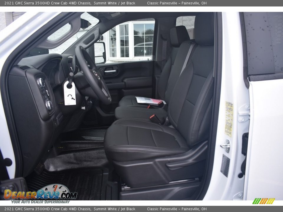 2021 GMC Sierra 3500HD Crew Cab 4WD Chassis Summit White / Jet Black Photo #6