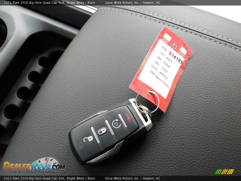 2021 Ram 1500 Big Horn Quad Cab 4x4 Bright White / Black Photo #32