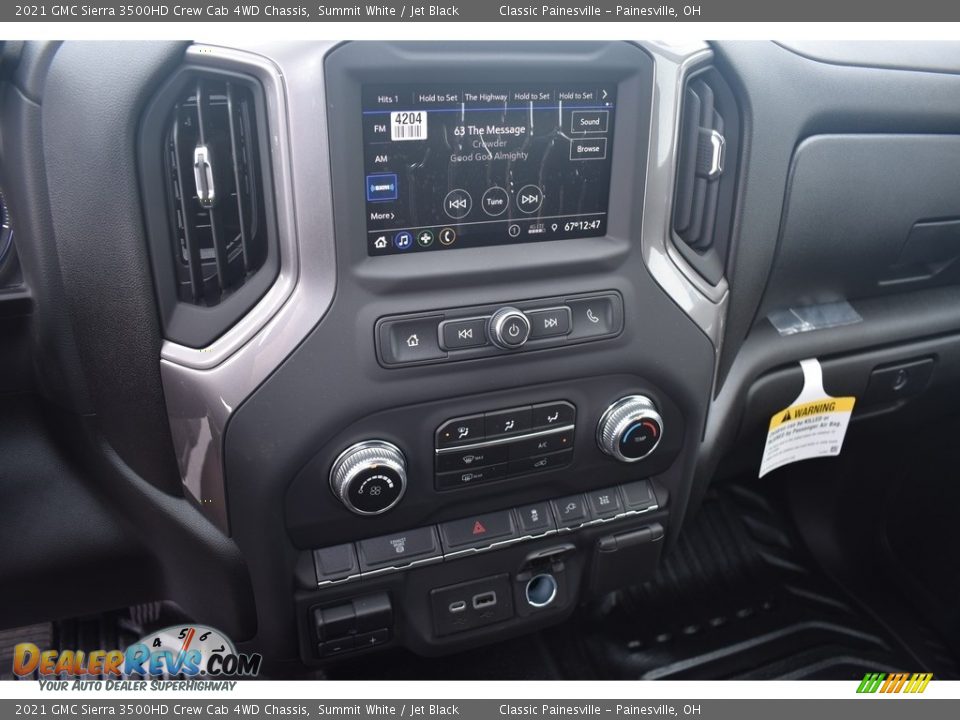 2021 GMC Sierra 3500HD Crew Cab 4WD Chassis Summit White / Jet Black Photo #15