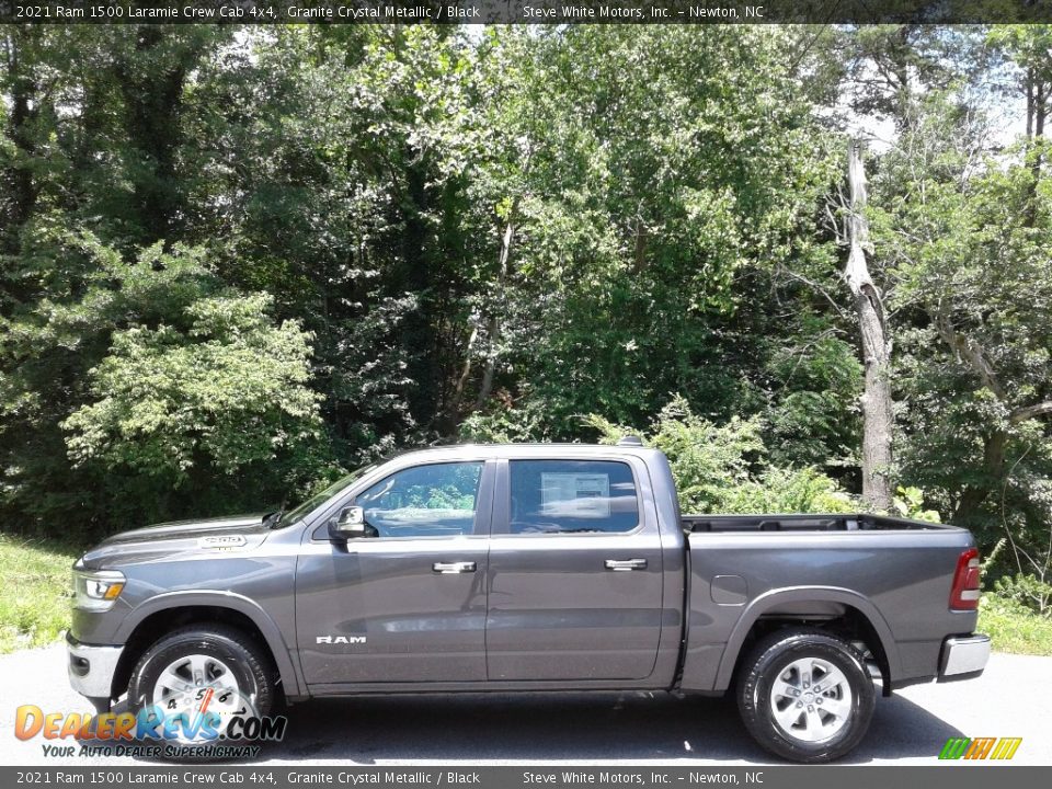 2021 Ram 1500 Laramie Crew Cab 4x4 Granite Crystal Metallic / Black Photo #1