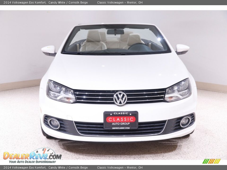2014 Volkswagen Eos Komfort Candy White / Cornsilk Beige Photo #3