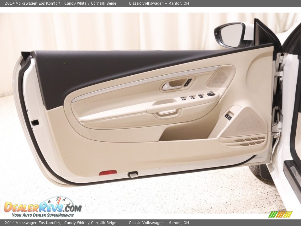 2014 Volkswagen Eos Komfort Candy White / Cornsilk Beige Photo #5
