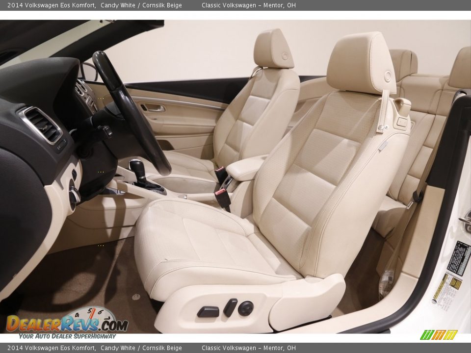 2014 Volkswagen Eos Komfort Candy White / Cornsilk Beige Photo #6