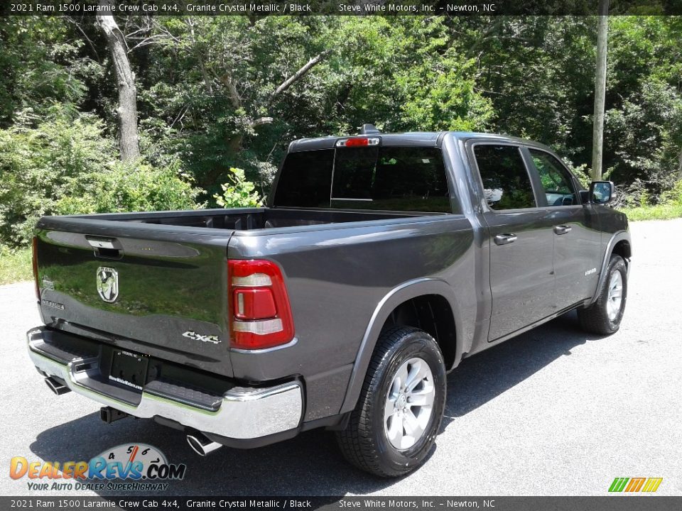 2021 Ram 1500 Laramie Crew Cab 4x4 Granite Crystal Metallic / Black Photo #6