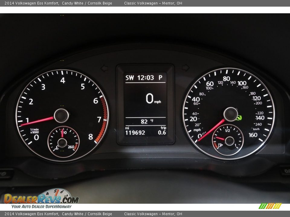 2014 Volkswagen Eos Komfort Candy White / Cornsilk Beige Photo #9