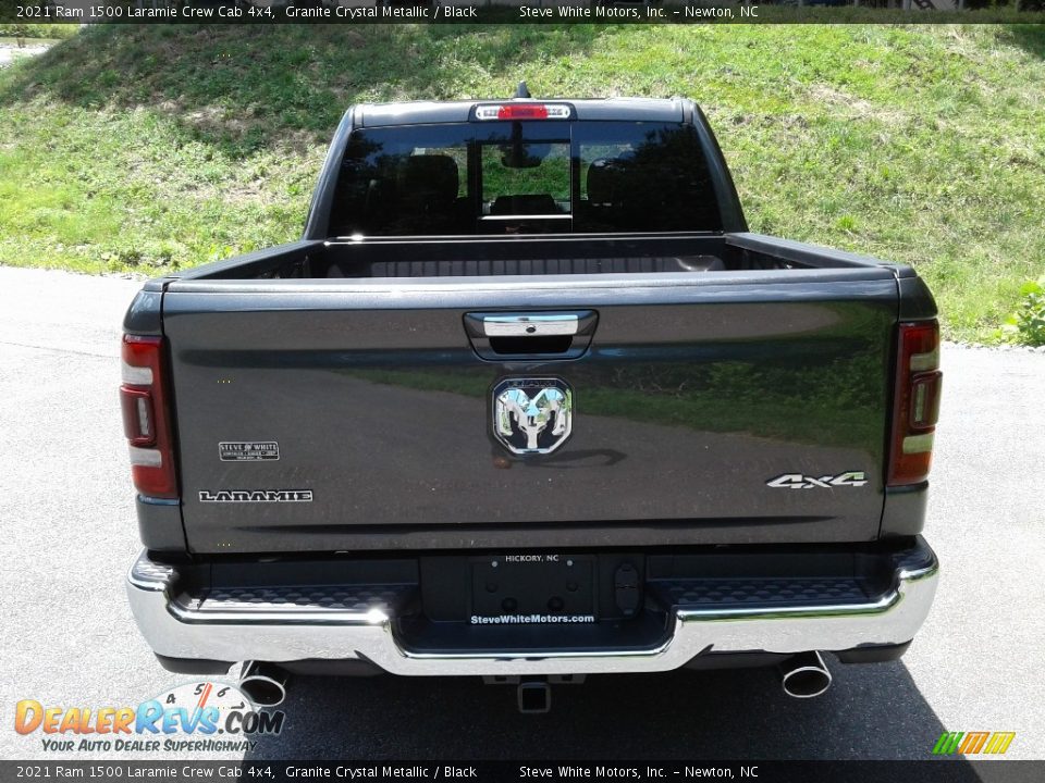 2021 Ram 1500 Laramie Crew Cab 4x4 Granite Crystal Metallic / Black Photo #7