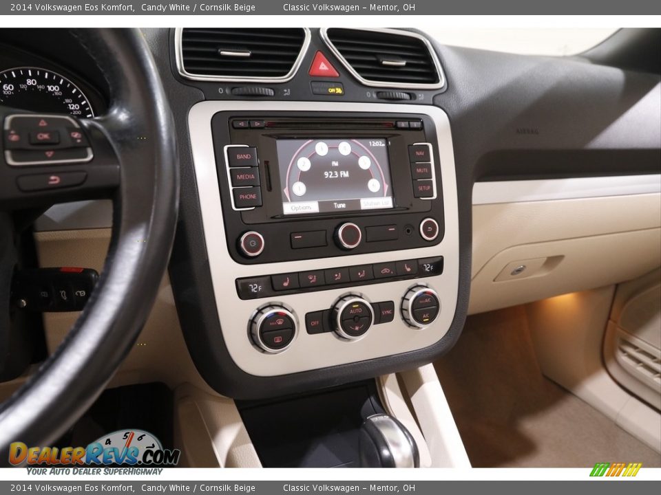 2014 Volkswagen Eos Komfort Candy White / Cornsilk Beige Photo #10