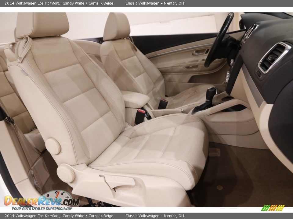 2014 Volkswagen Eos Komfort Candy White / Cornsilk Beige Photo #14