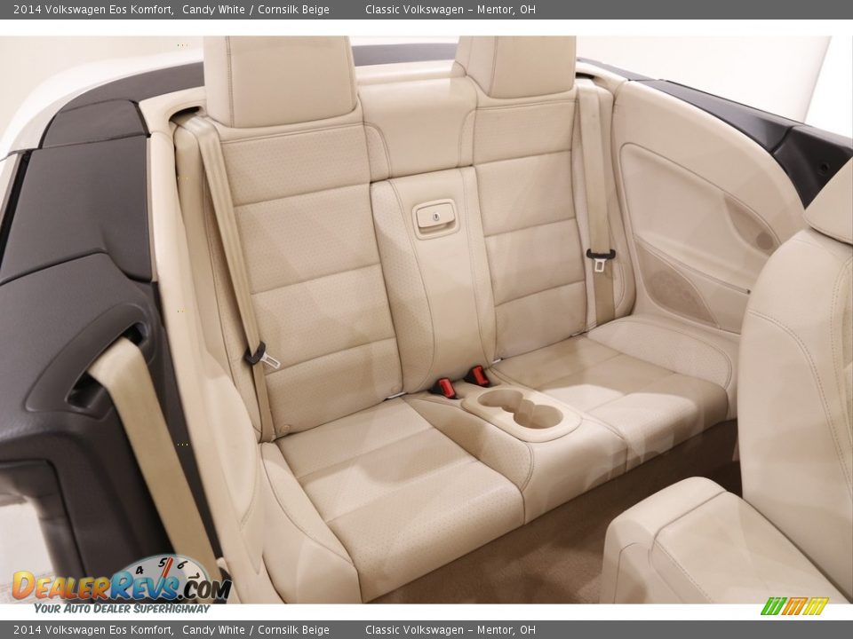 2014 Volkswagen Eos Komfort Candy White / Cornsilk Beige Photo #15