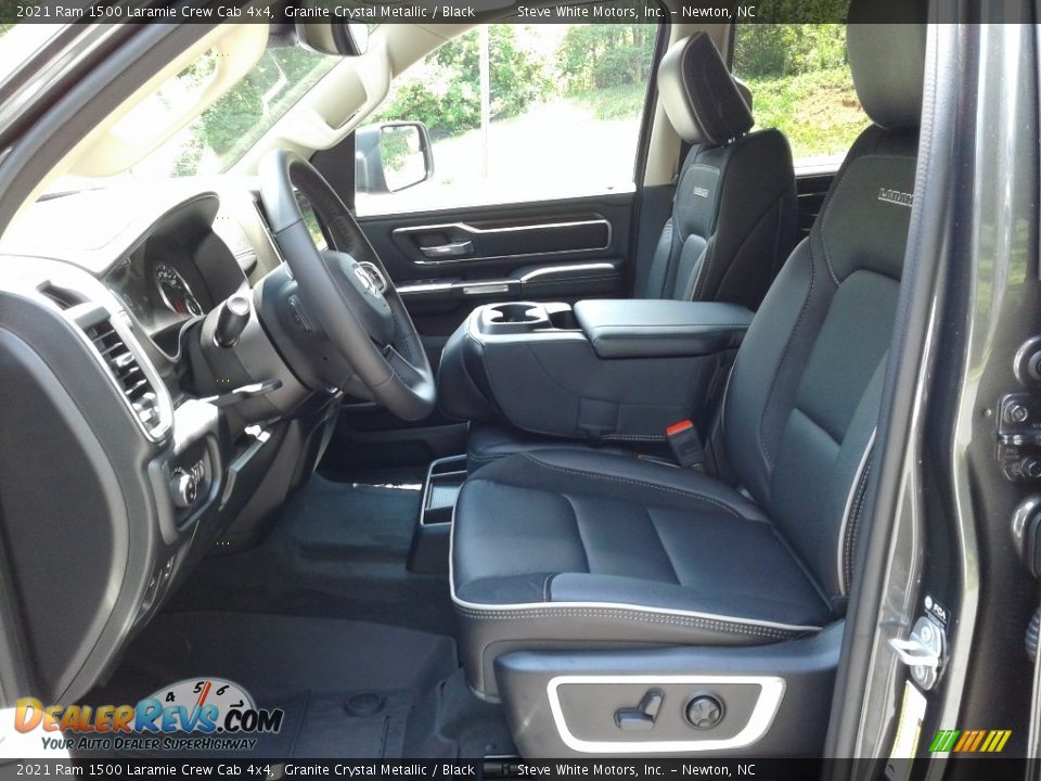 2021 Ram 1500 Laramie Crew Cab 4x4 Granite Crystal Metallic / Black Photo #11