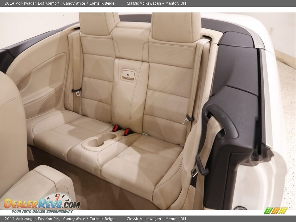 2014 Volkswagen Eos Komfort Candy White / Cornsilk Beige Photo #16